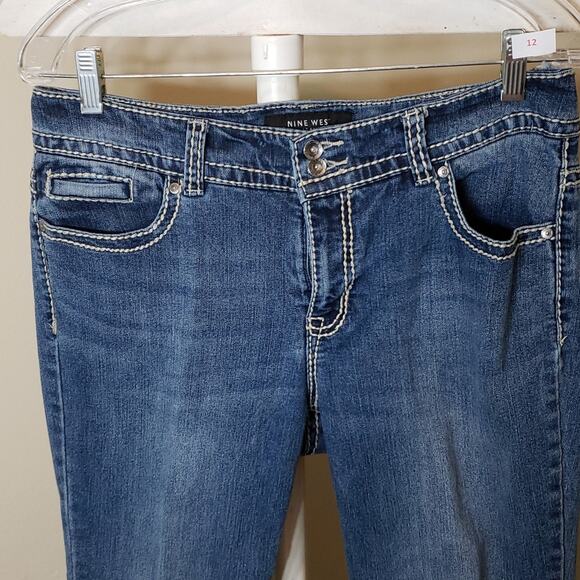 Nine West Women's Boot Cut Blue Jeans. Size 10 - Picture 2 of 16